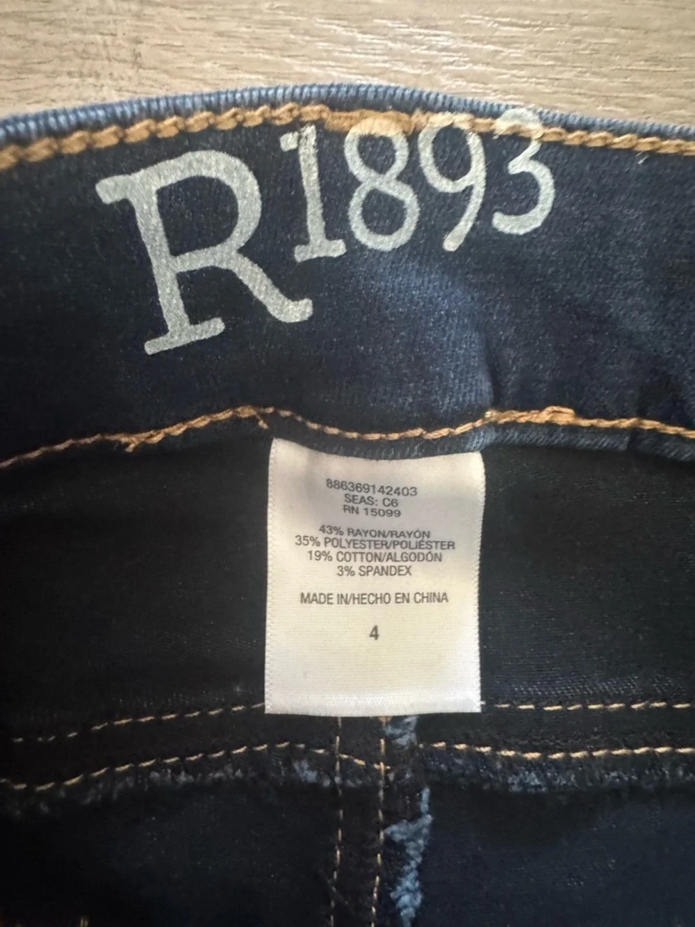 Dark Blue Bootcut Jeans size 4